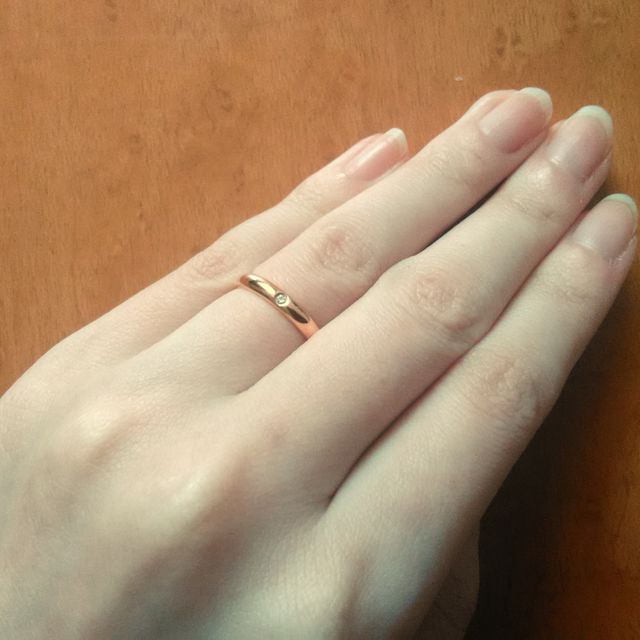 【カルティエ(Cartier)の口コミ】 ダイヤモンドが埋め込まれているピンクゴールドの指輪が欲しかったこと、…