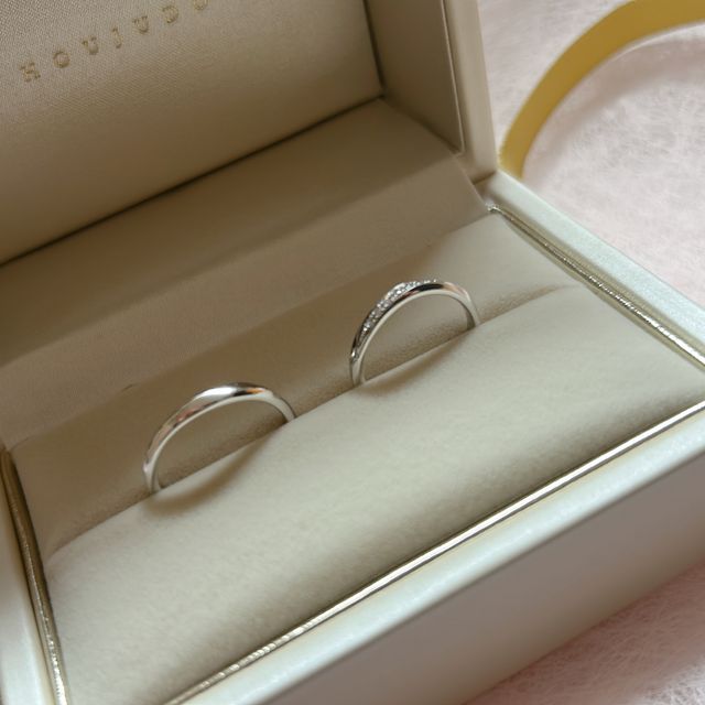 【宝寿堂(ほうじゅどう)の口コミ】 着用しやすいようにリングの太さ、大きさを密に相談させていただき、届い…