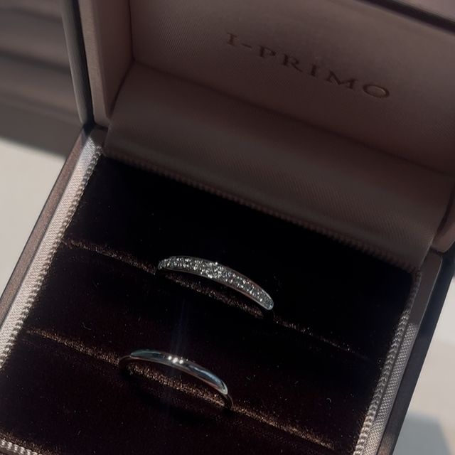 【アイプリモ(I-PRIMO)の口コミ】 アイプリモの結婚指輪「フェリキタス」は、シンプルでありながら華やかさ…