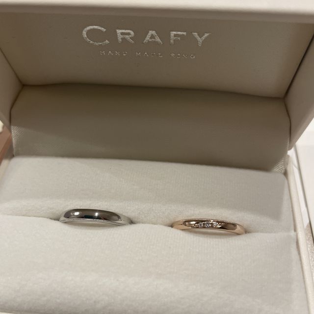 【CRAFY(クラフィ)の口コミ】 指輪のデザインを最初から考えられるのが楽しく、自分達で作れるので思い…