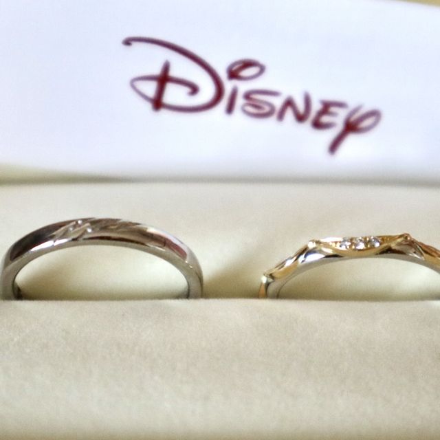【ケイウノ ブライダル(K.UNO BRIDAL)の口コミ】 お互い好きなディズニーで、更に好きな作品の中の美女と野獣の指輪が複数…
