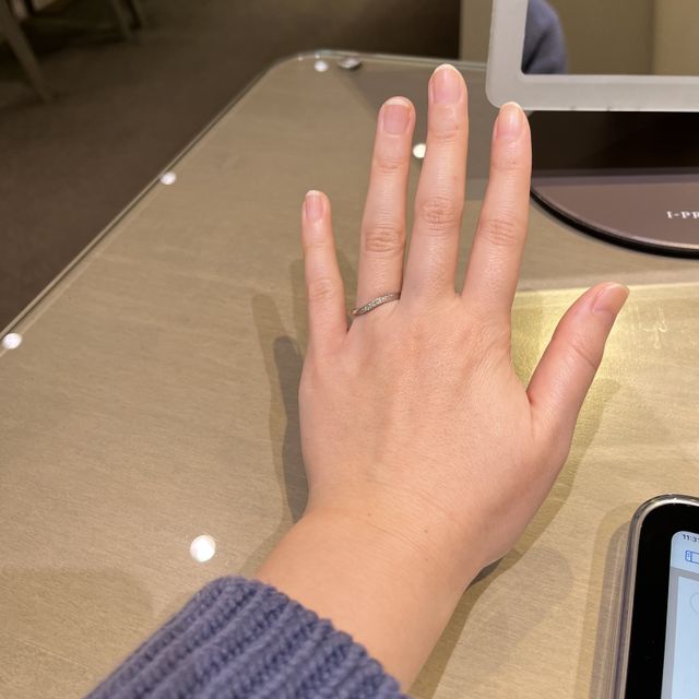 【アイプリモ(I-PRIMO)の口コミ】 当日担当いただいたスタッフの方に、シンプルさもあるけれど、ダイヤモン…