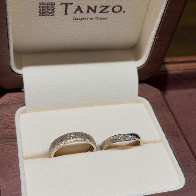 【TANZO.(鍛造指輪)の口コミ】 オーダーメイドである点です！元々ホームページを見ていて素敵なデザイン…