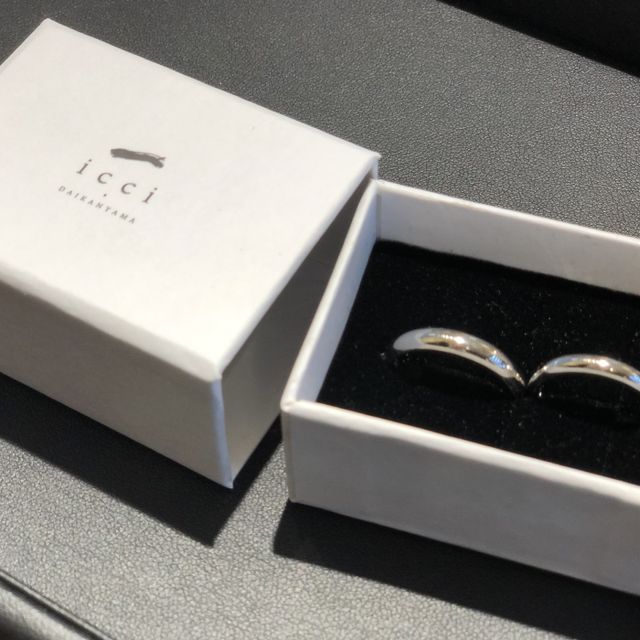 【icci代官山の口コミ】 素材はプラチナpt950で耐久性も強く、長く愛用できるようにしました。デザ…