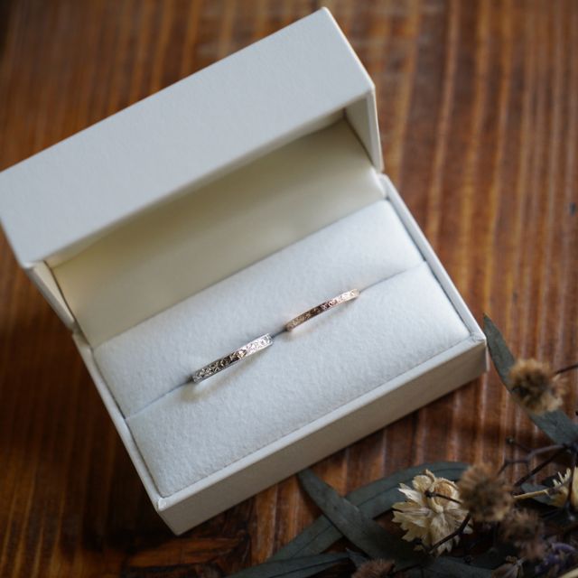 【THREE TREES(スリーツリーズ)の口コミ】 自分達で1からどんなデザインにしたいか考えて、オリジナリティ溢れる指輪…