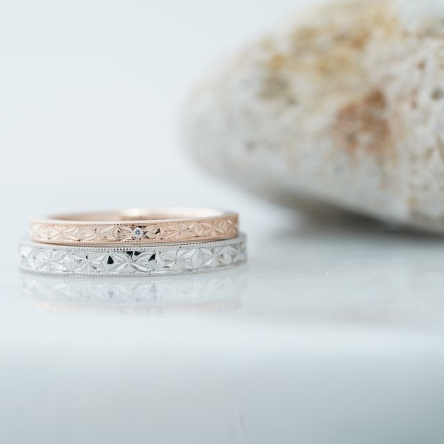 【THREE TREES(スリーツリーズ)の口コミ】 自分達で1からどんなデザインにしたいか考えて、オリジナリティ溢れる指輪…