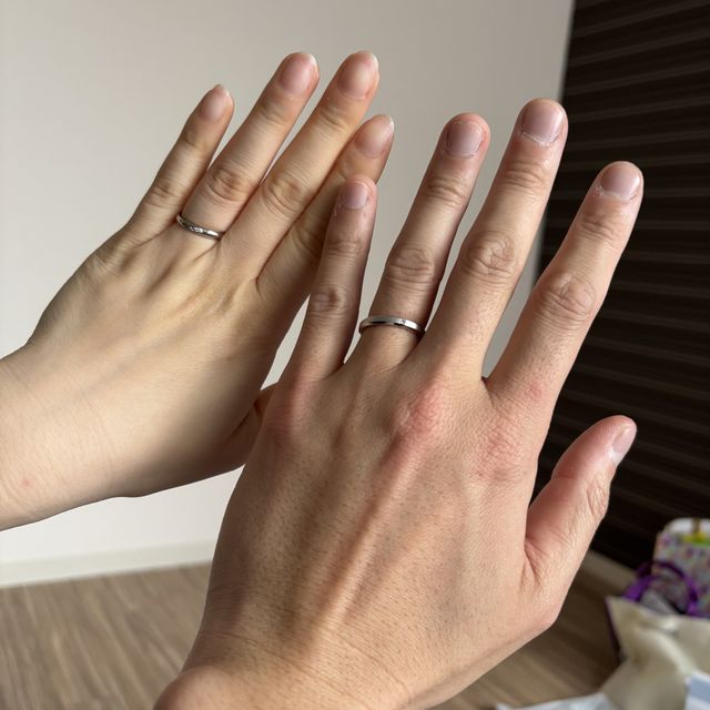 【CRAFY(クラフィ)の口コミ】 二つで作った唯一無二の指輪、やっと届きましたー！
結婚指輪は2人で手作…