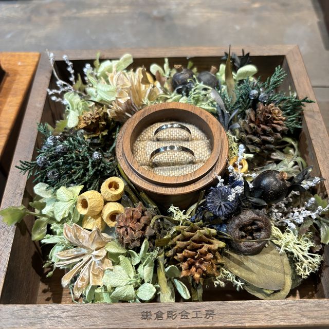 【鎌倉彫金工房の口コミ】 デザインや素材を自分で選ぶことができるので、他とは被らない結婚指輪を…