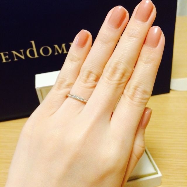 【ヴァンドーム青山(VENDOME AOYAMA)の口コミ】 理想のデザインだったので。
本当は婚約指輪（スタージュエリー）とあわせ…