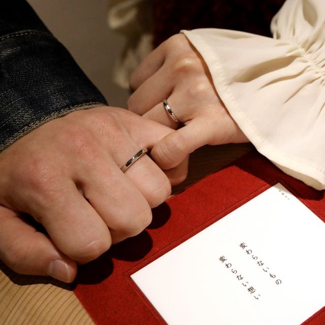【出雲結(いずもゆい)の口コミ】 出雲結の指輪は、一つ一つテーマがあり、私たちは「想結」にしました。変…