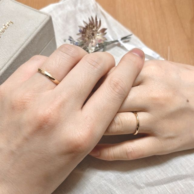 【mina.jewelry(ミナジュエリー)の口コミ】 結婚指輪はオーダーメイドにしたかったのですが、価格がネックで悩んでい…