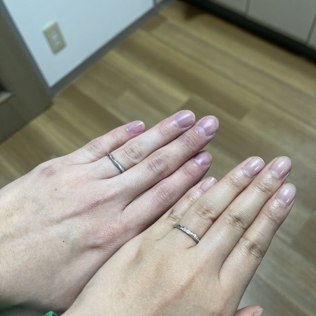 【銀座ダイヤモンドシライシの口コミ】 ずっとつけてたい！見ると嬉しい指輪！綺麗なのでつけてると気分があがる…