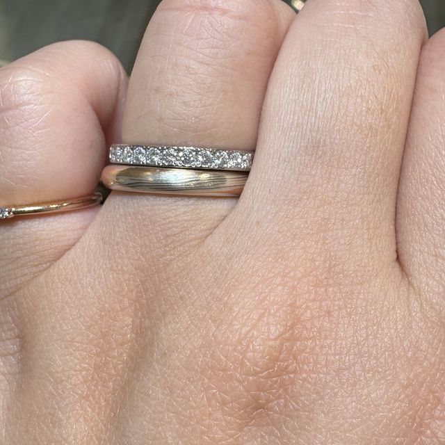 【杢目金屋(もくめがねや)の口コミ】 世界に一つだけの指輪で1つだった指輪を2人で分かち合うというのがいいな…