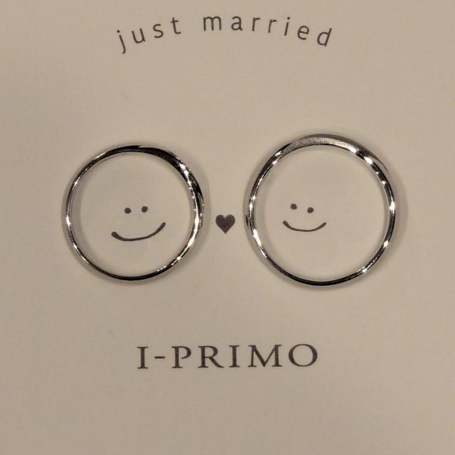 【アイプリモ(I-PRIMO)の口コミ】 セットリングとしてデザインされたリングではない婚約指輪と結婚指輪をセ…