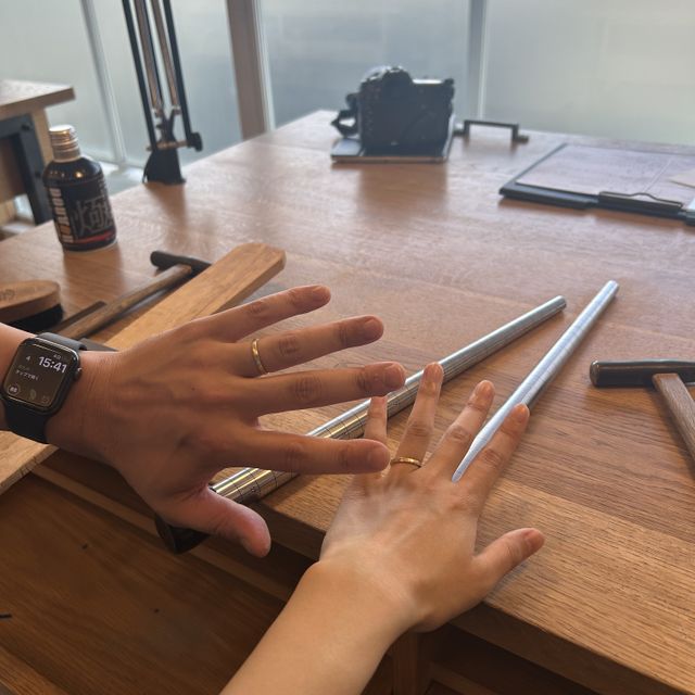 【CRAFY(クラフィ)の口コミ】 シンプルな中でも一癖あるデザインにしました。
細かくリクエストが可能な…