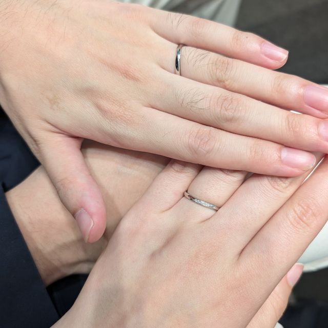 【アイプリモ(I-PRIMO)の口コミ】 二人で同じシリーズのものではありませんが、それぞれ気に入ったものを選…