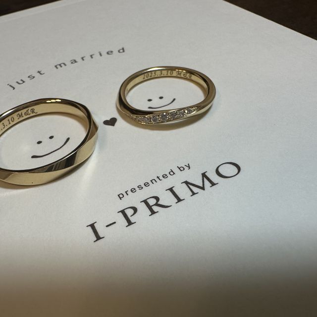 【アイプリモ(I-PRIMO)の口コミ】 デザイン、アフターサービスで選びました！
他の店舗も見ましたがダイヤが…