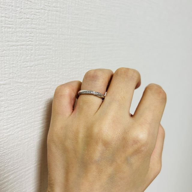 【エクセルコダイヤモンド(EXELCO DIAMOND)の口コミ】 日常使いする結婚指輪はシンプルなデザインのイメージが強かったですが、…