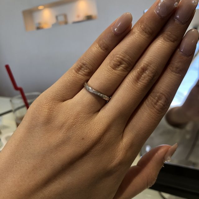 【JEWELRY STUDIO Advance(ジュエリースタジオアドバンス)の口コミ】 指輪のデザインは沢山あり、リング幅もある程度選択できるのがよかったで…