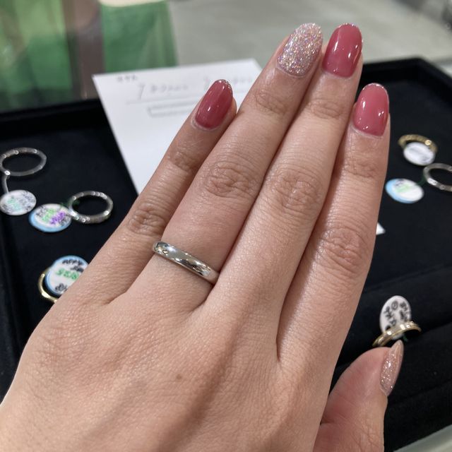 【宝寿堂(ほうじゅどう)の口コミ】 デザインも豊富で、何より指輪の幅がミリ単位で好きにオーダーできるのが…