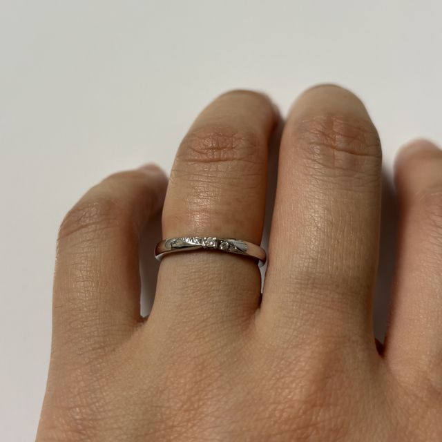 【エクセルコダイヤモンド(EXELCO DIAMOND)の口コミ】 事前に写真を見ていて、少し値段が高めだったため試着だけ、、のつもりで…