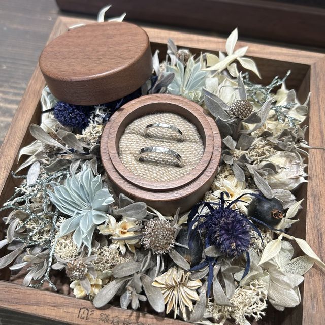 【鎌倉彫金工房の口コミ】 指輪を選ぶ際で、誰とも被らないもので、お互い飲食関係の仕事もあり、料…