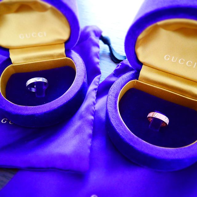 【グッチ(GUCCI)の口コミ】 細くて女性らしいものも素敵ですが、細すぎず太すぎずで、シルバーピンク…