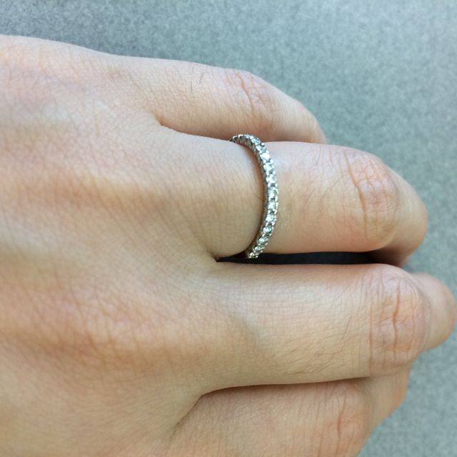 【TASAKI(タサキ)の口コミ】 ハーフエタニティでさがしていました。婚約指輪もTASAKIさんのものを購入…