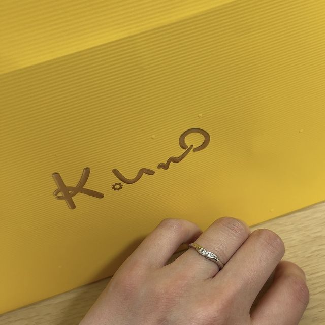 【ケイウノ ブライダル(K.UNO BRIDAL)の口コミ】 着け心地も良く、サラサラしている素材でした。新しく出たデザインでウェ…