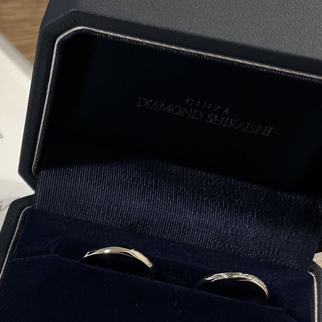 【銀座ダイヤモンドシライシの口コミ】 初めはシンプルなものを希望していましたが、実際に店舗で試着してみると…