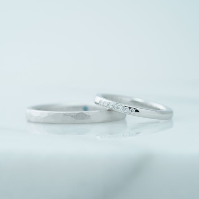 【THREE TREES(スリーツリーズ)の口コミ】 手作りなのでデザインや素材などを自由に決めることができました。
夫の指…