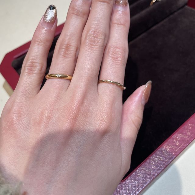 【カルティエ(Cartier)の口コミ】 ゴールドの指輪を探しており、SNSで検索したところカルティエの指輪を選ん…