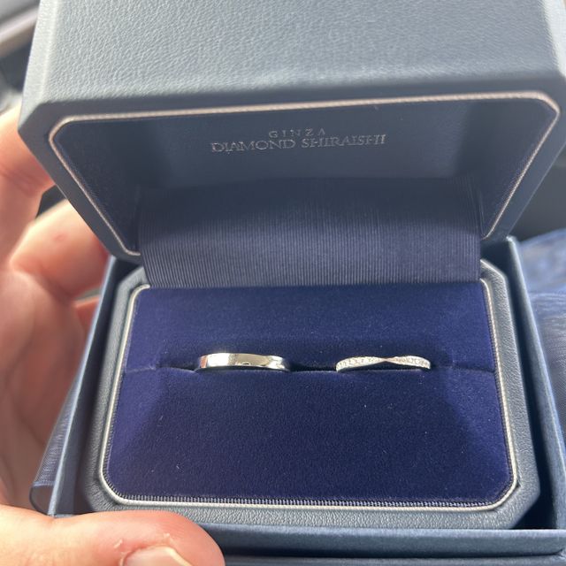 【銀座ダイヤモンドシライシの口コミ】 とてもシンプルなデザインで付け心地がよく、毎日つけてても違和感なくつ…