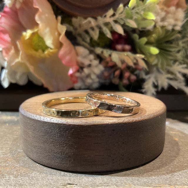 【鎌倉彫金工房の口コミ】 デザインや、加工、素材、色などの組み合わせで好きなデザインの指輪を作…