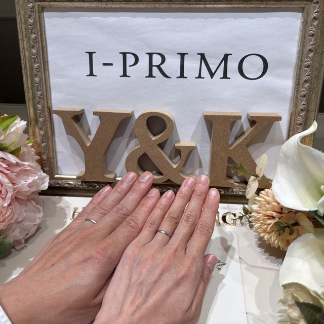 【アイプリモ(I-PRIMO)の口コミ】 シンプルなデザインで、幅が太すぎず、細すぎず、とてもしっくりくる指輪…