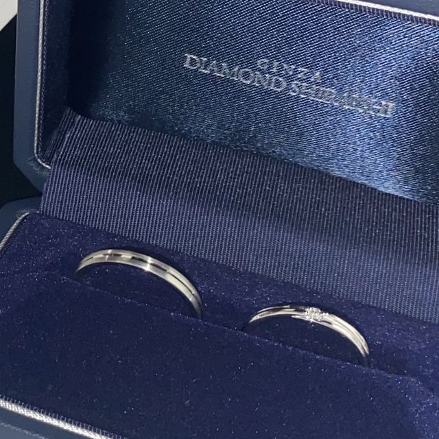 【銀座ダイヤモンドシライシの口コミ】 普段使いしやすいシンプルなデザインでありながら、太陽光などが当たると…