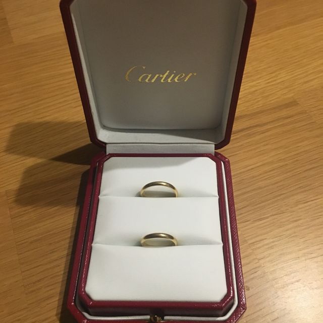【カルティエ(Cartier)の口コミ】 結婚前から結婚指輪はカルティエで！と憧れていたので、婚約と同時にカル…