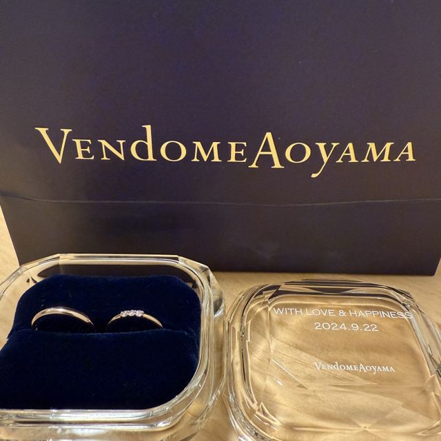 【ヴァンドーム青山(VENDOME AOYAMA)の口コミ】 私のこだわりポイントでもあった３つのダイヤが連なっている(ダイヤの間隔…
