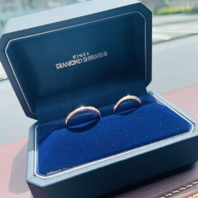 【銀座ダイヤモンドシライシの口コミ】 ダイヤモンドの輝きが本当に美しく、まさに一生モノの指輪だと感じました…