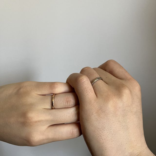 【mina.jewelry(ミナジュエリー)の口コミ】 一生に一度の結婚指輪なので、制作過程も思い出として残るようにオーダー…