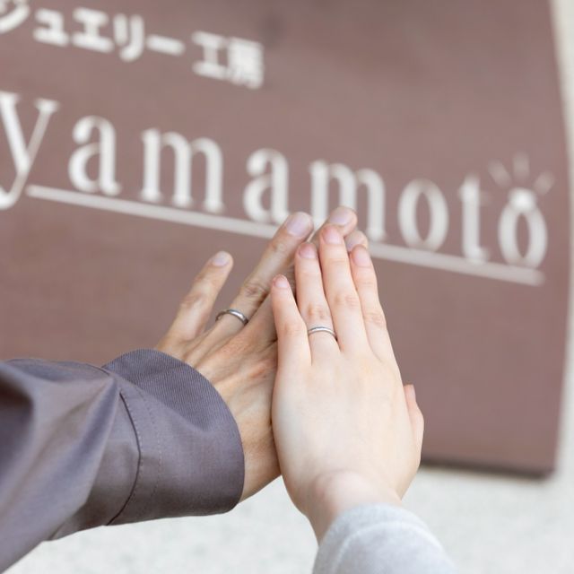 【ジュエリー工房 YAMAMOTOの口コミ】 フルオーダーで作っていただきました。私たちの好みを会話の中から汲み取…