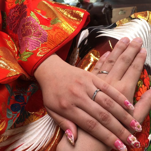 【銀座ダイヤモンドシライシの口コミ】 【ダイヤが付いていて華やかなもの】というイメージにぴったり合うリング…