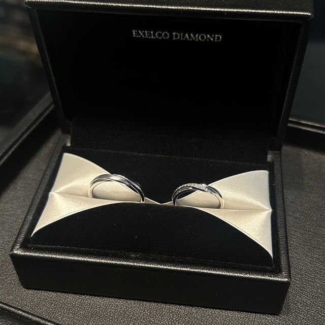 【エクセルコダイヤモンド(EXELCO DIAMOND)の口コミ】 付け心地が滑らかでとても良く、指が綺麗に見えるデザインで気に入ってい…