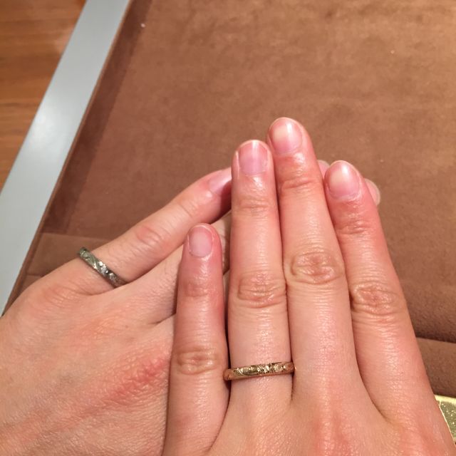 【Makana(マカナ)の口コミ】 一つ一つ職人さんの手彫りなので、世界に一つだけという魅力溢れるリング…