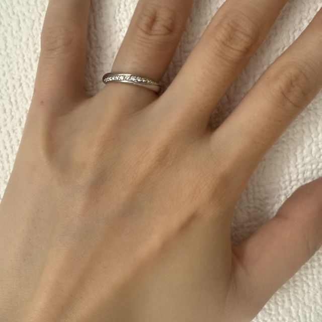 【4℃ BRIDAL(ヨンドシーブライダル)の口コミ】 素材は傷つきにくい素材、ブライダルフェアでハートキューピットダイヤモ…