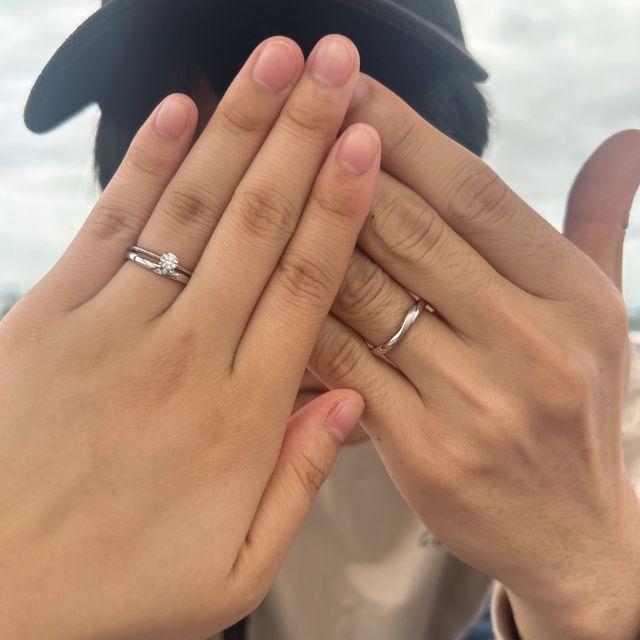 【アイプリモ(I-PRIMO)の口コミ】 普段使いしやすくとくに婚約指輪と重ねづけしても相性がいいのがおすすめ…