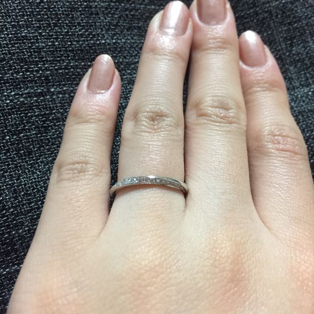 【銀座ダイヤモンドシライシの口コミ】 ダイヤモンドの入った指輪が欲しくて、こちらのブランドに興味があったの…