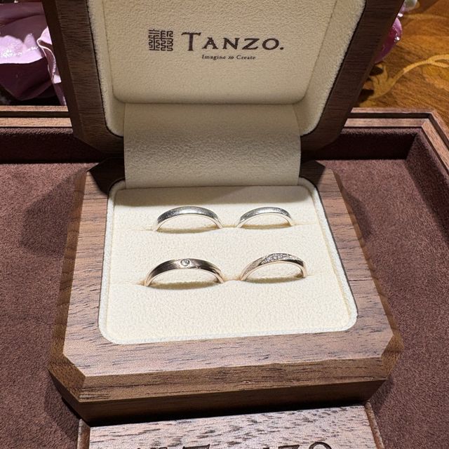【TANZO.(鍛造指輪)の口コミ】 フルオーダーをさせていただき、オーダー通りの希望のデザインになりまし…