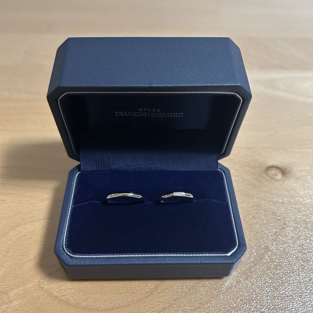 【銀座ダイヤモンドシライシの口コミ】 購入した結婚指輪のデザインは、シンプルで日常的にも非常に使いやすい素…