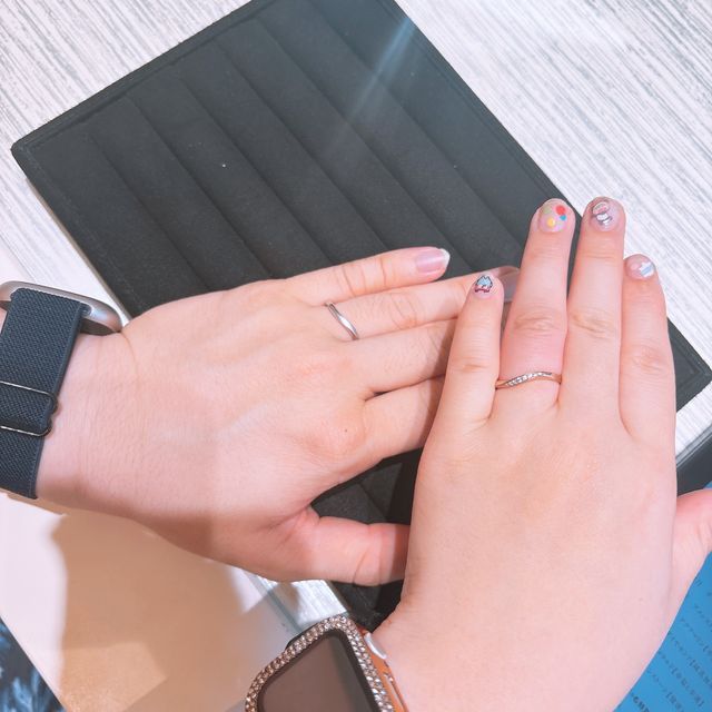 【TRECENTI(トレセンテ)の口コミ】 何点か試着させて頂いた中で1番ウェーブ型の着け心地が隣の指輪と当たらず…